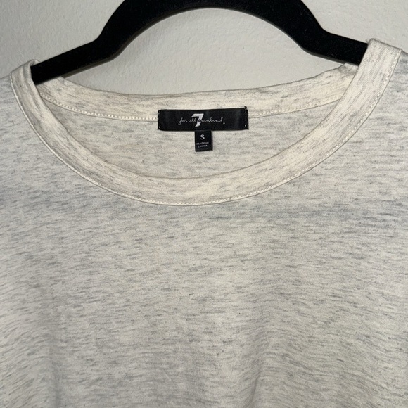 7 for all mankind 100% cotton long sleeve cream puff sleeve blouse, size small - Picture 4 of 10